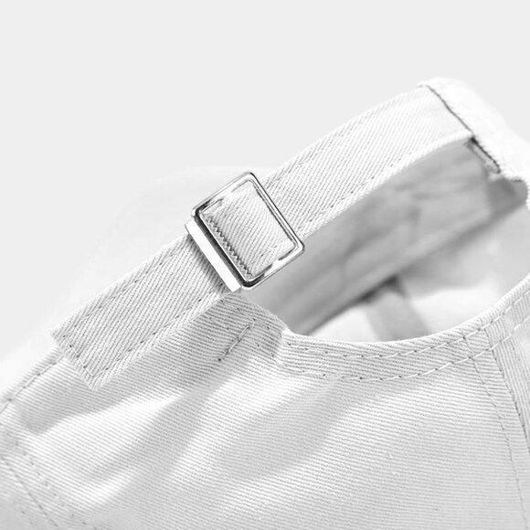 Women's White Fashion Baseball Cap Adjustable Strap Back Visor Sports Hat - Picture 4 of 7